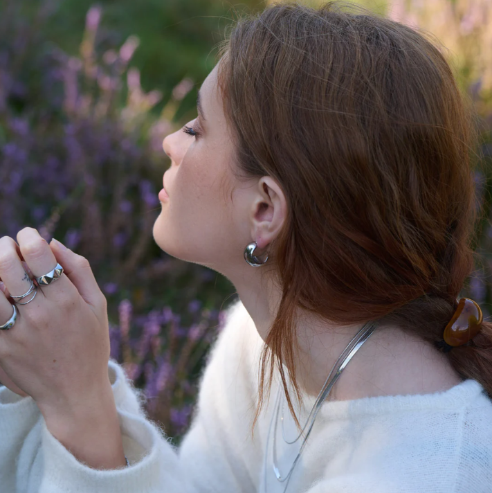 Chunky Ohrstecker - Edelstahl – Bild 3